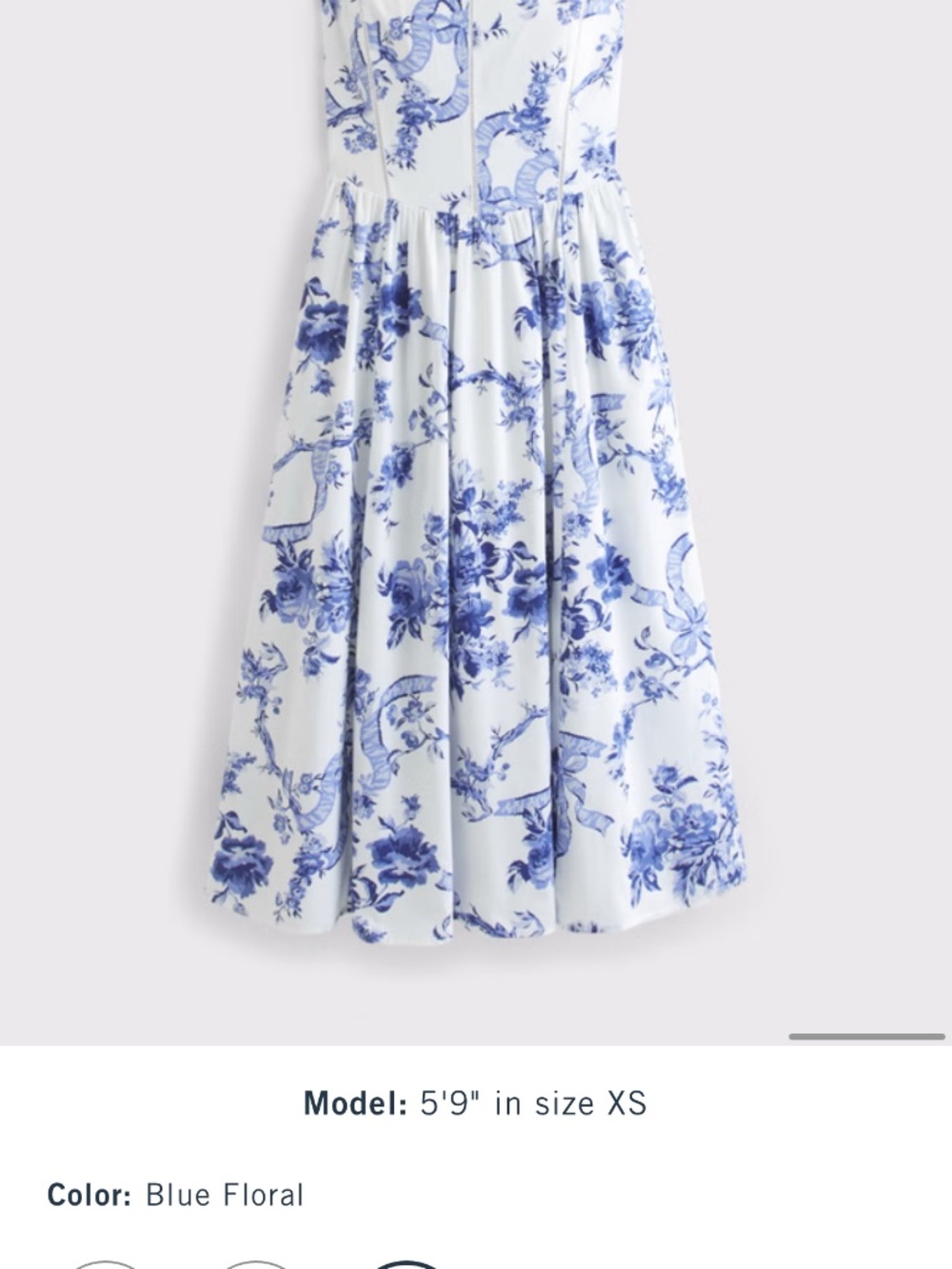 Women’s Abercrombie and Fitch blue floral dress - Picture 12 of 12